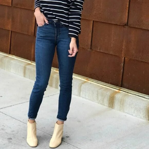 Everlane Mid-Rise Ankle Skinny Jeans - Picture 1 of 7
